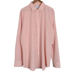 Mizzen+Main Leeward Relaxed Trim Fit Classic Button Down Dress Shirt Sz XXL